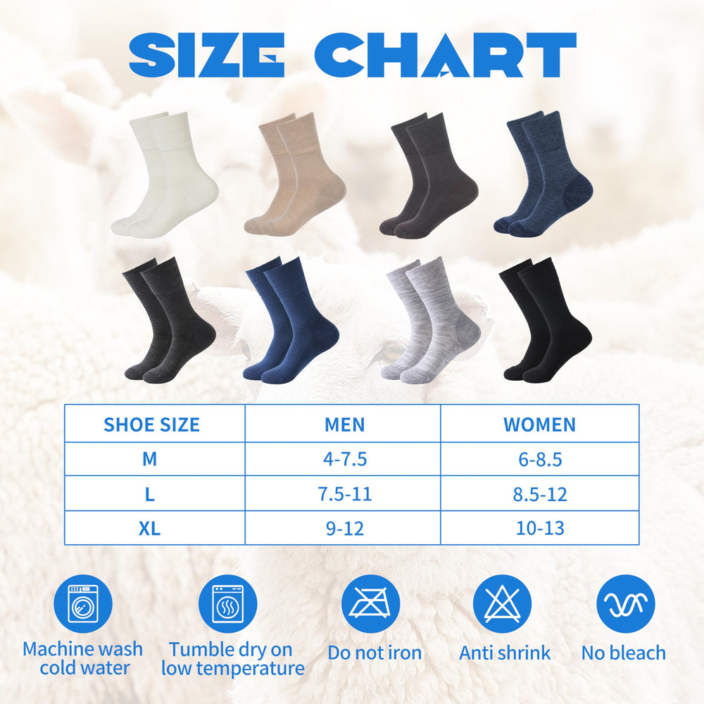 Forcool merino diabetic socks, moisture-wicking wool keeps feet dry.
