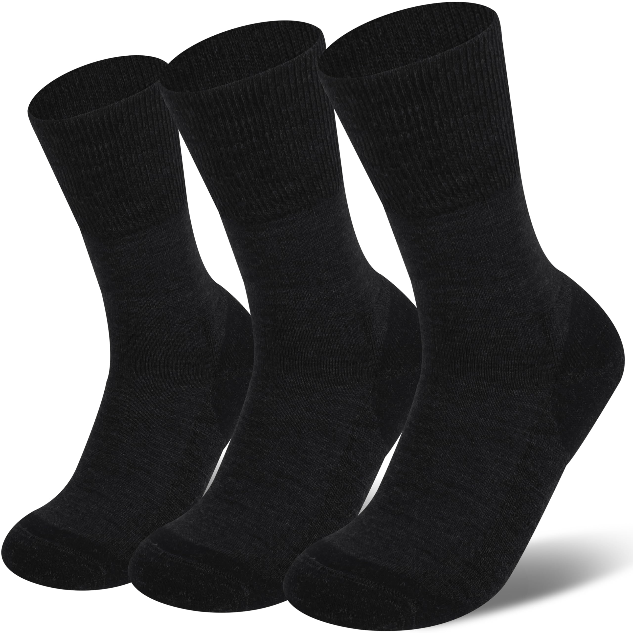 Forcool merino diabetic socks, top view, non-binding fit for gentle support.