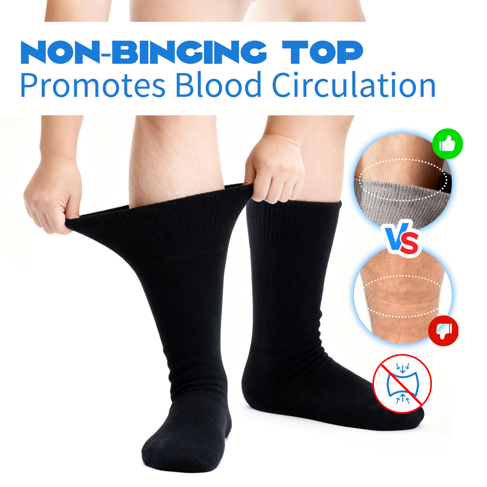 Forcool merino diabetic socks, cushioned sole detail for comfort.