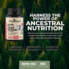 ForestLeaf beef heart capsules for vitality support