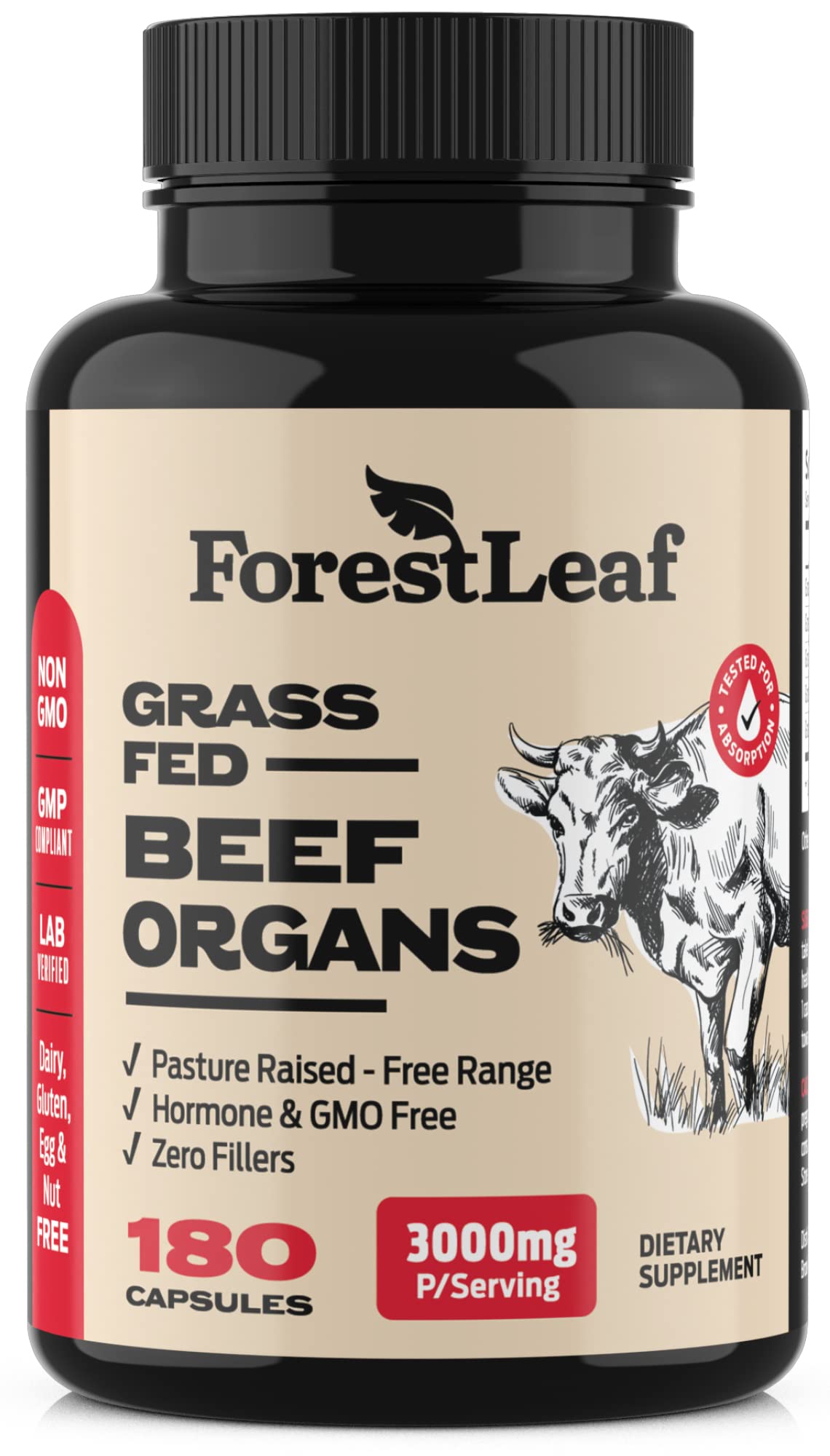 ForestLeaf beef liver capsules for daily nourishment