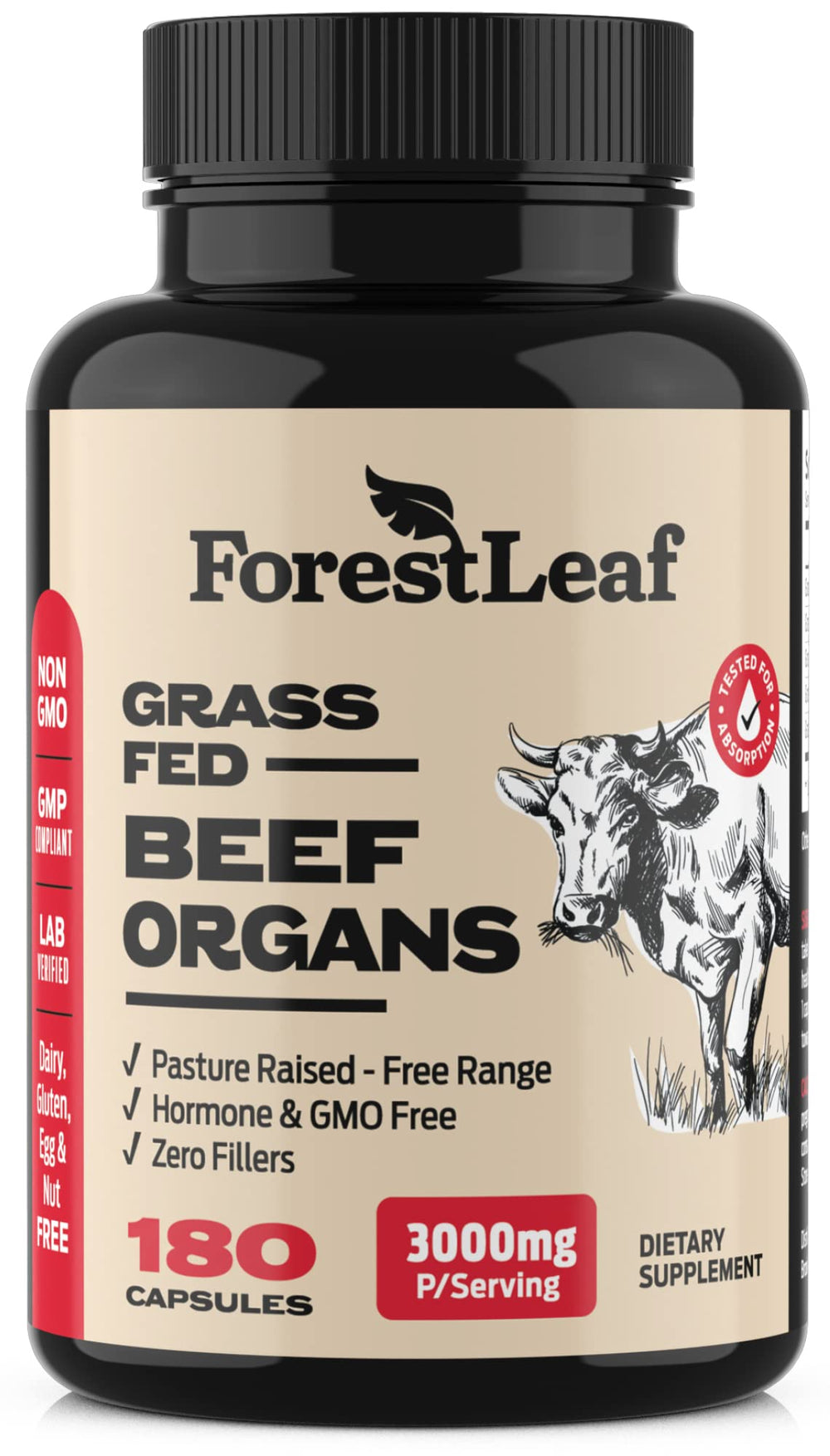 ForestLeaf beef liver capsules for daily nourishment