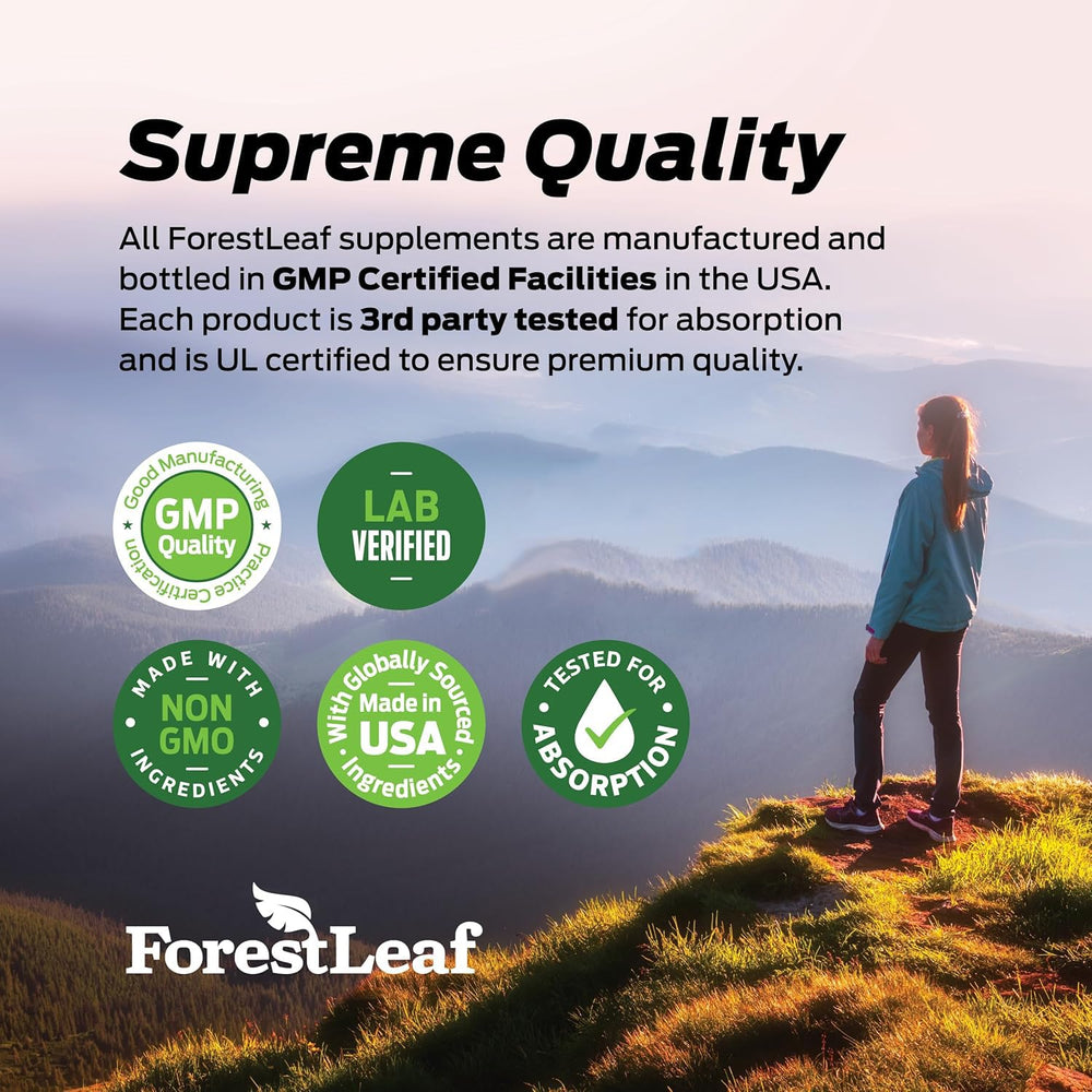 ForestLeaf packaging showing USA-made quality claim