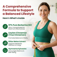 ForestLeaf Berberine capsules in a serving scene for convenient daily dosing.
