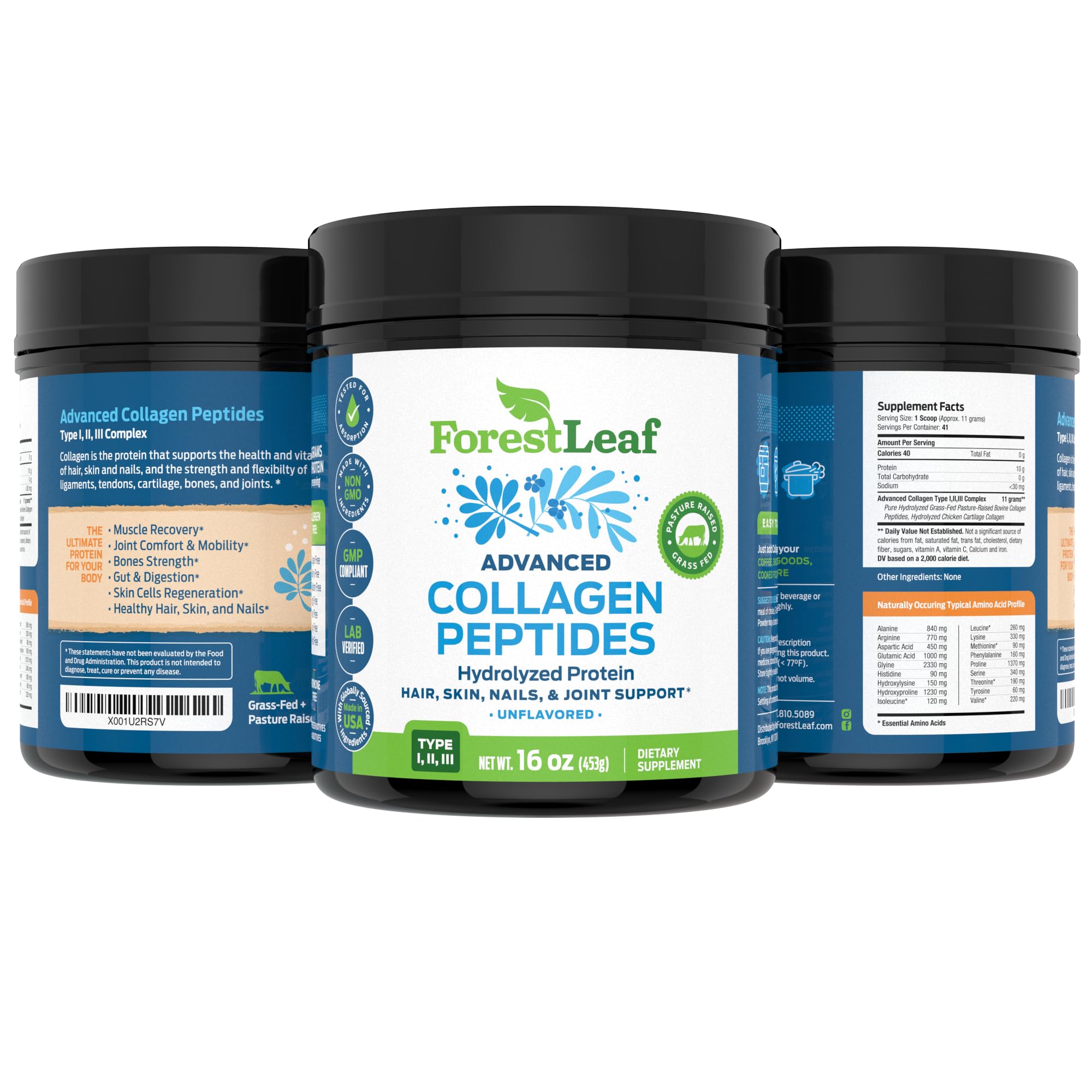 ForestLeaf additive-free label communicates absence of artificial ingredients.