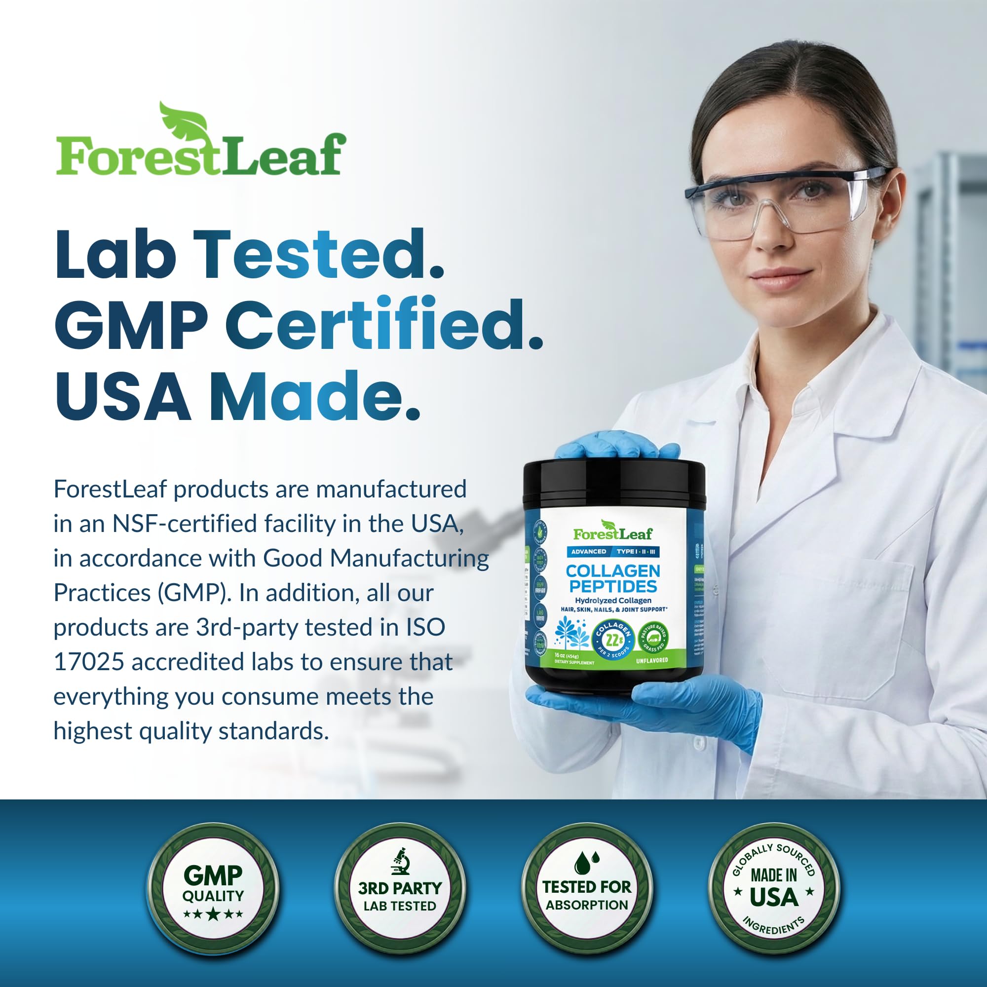 ForestLeaf collagen joints image implies potential joint comfort with regular use.