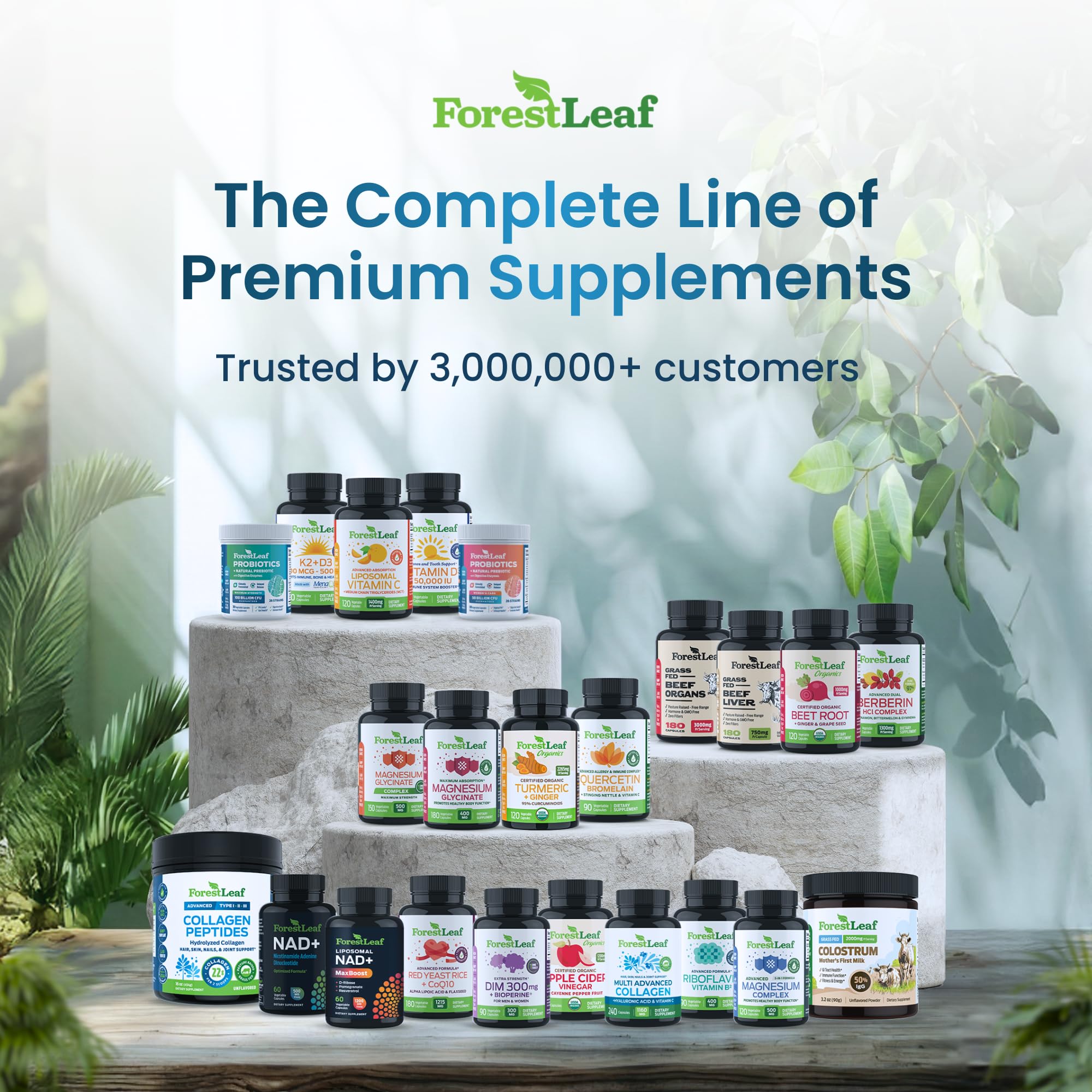 ForestLeaf pasture-raised origin label highlights grass-fed sourcing.