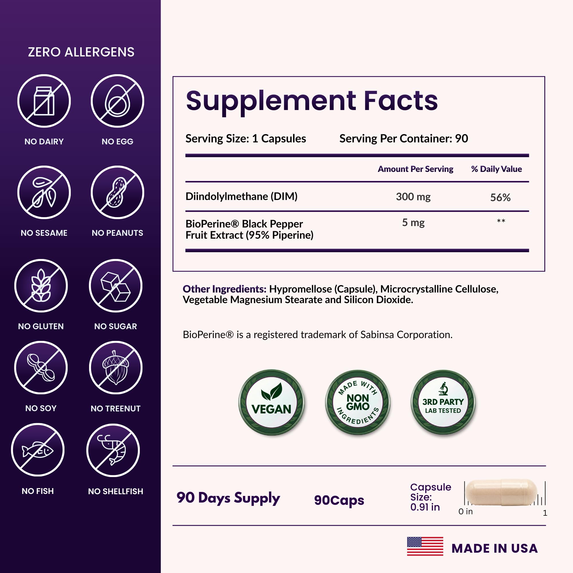ForestLeaf DIM delayed-release capsule designed for steady nutrient delivery.