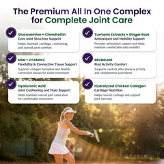 Product label of ForestLeaf glucosamine chondroitin MSM joint complex