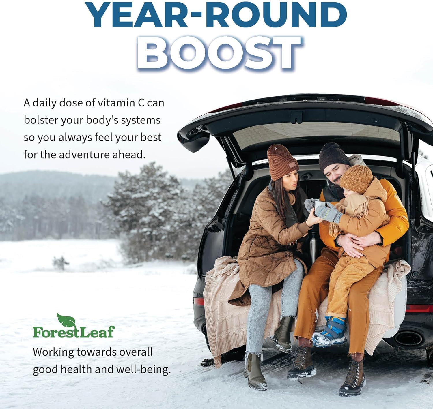 ForestLeaf Liposomal Vitamin C 1000mg GMP facility badge ensures quality
