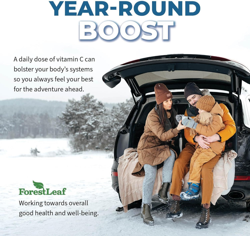 ForestLeaf Liposomal Vitamin C 1000mg GMP facility badge ensures quality