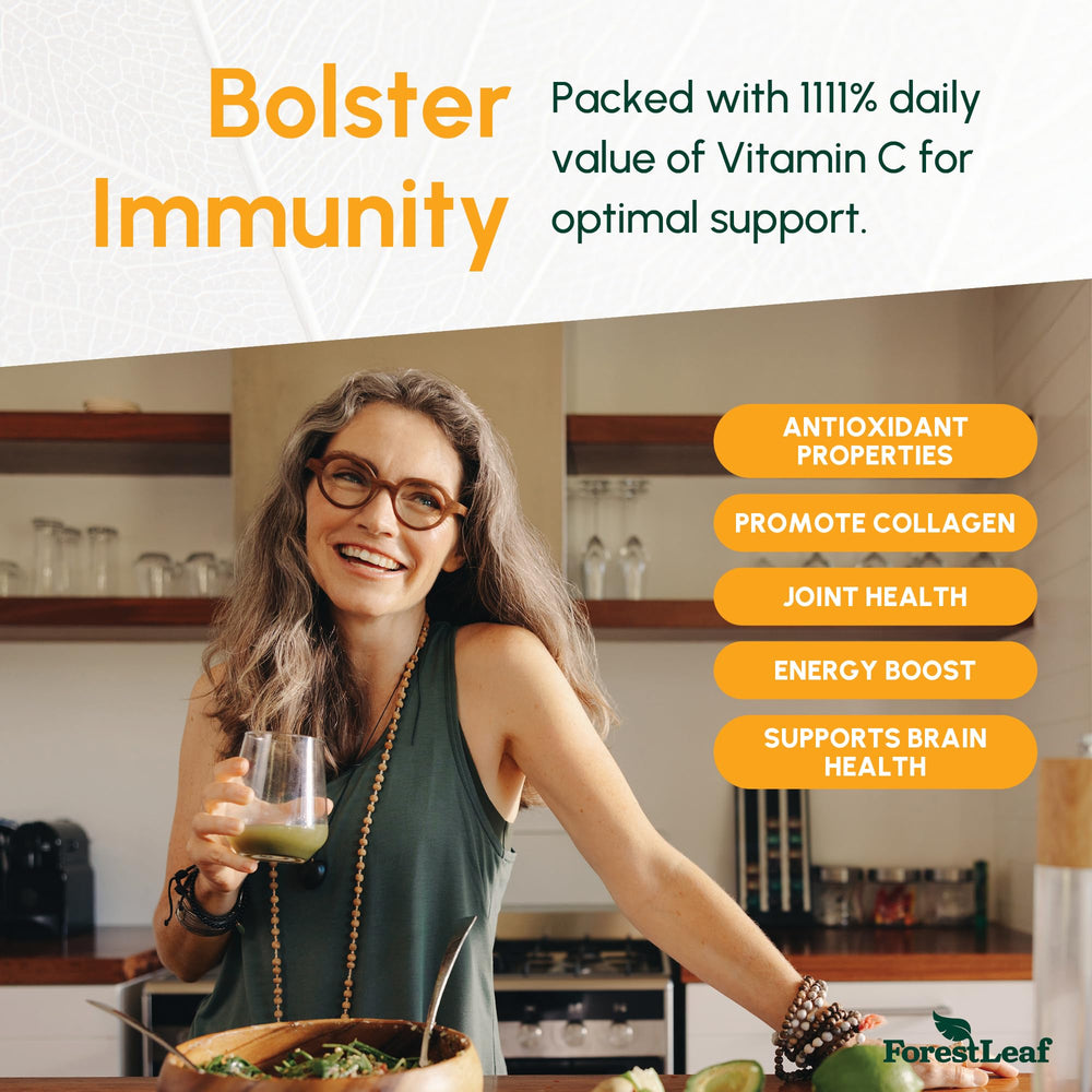 ForestLeaf Liposomal Vitamin C 1000mg ingredients with MCT oil and lecithin