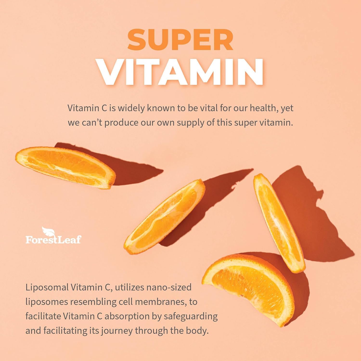ForestLeaf Liposomal Vitamin C 1000mg recyclable packaging highlights sustainability