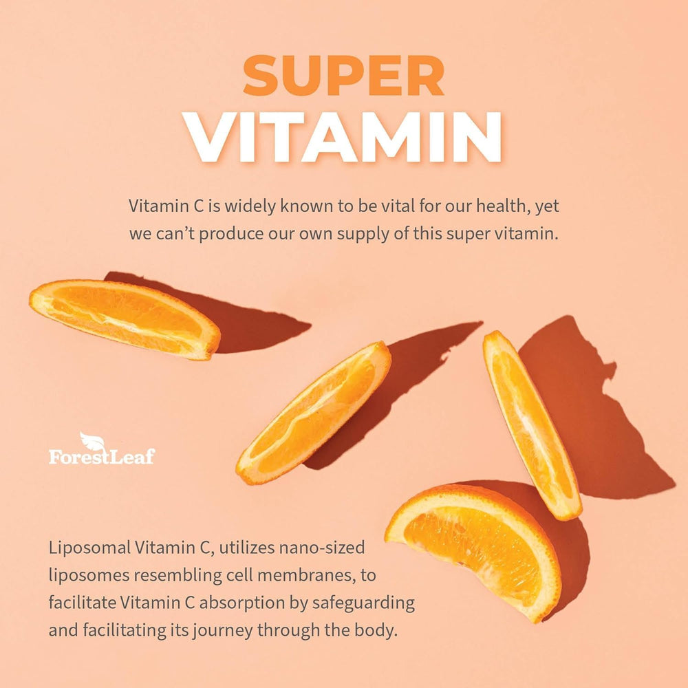 ForestLeaf Liposomal Vitamin C 1000mg recyclable packaging highlights sustainability