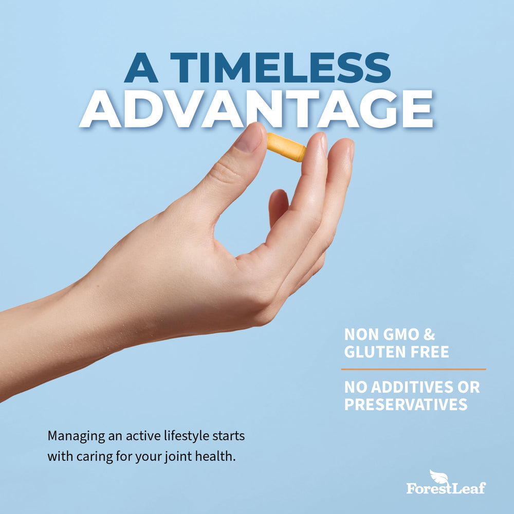 ForestLeaf label shows 95% curcuminoids for potent turmeric benefits.