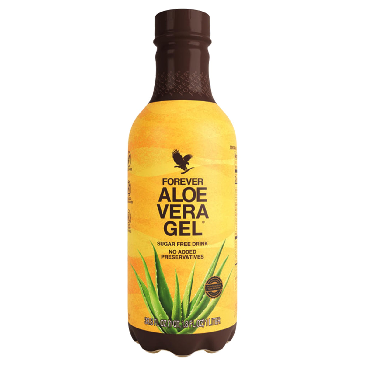Forever Living Aloe Vera Gel bottle pour demonstrates convenient daily usage.