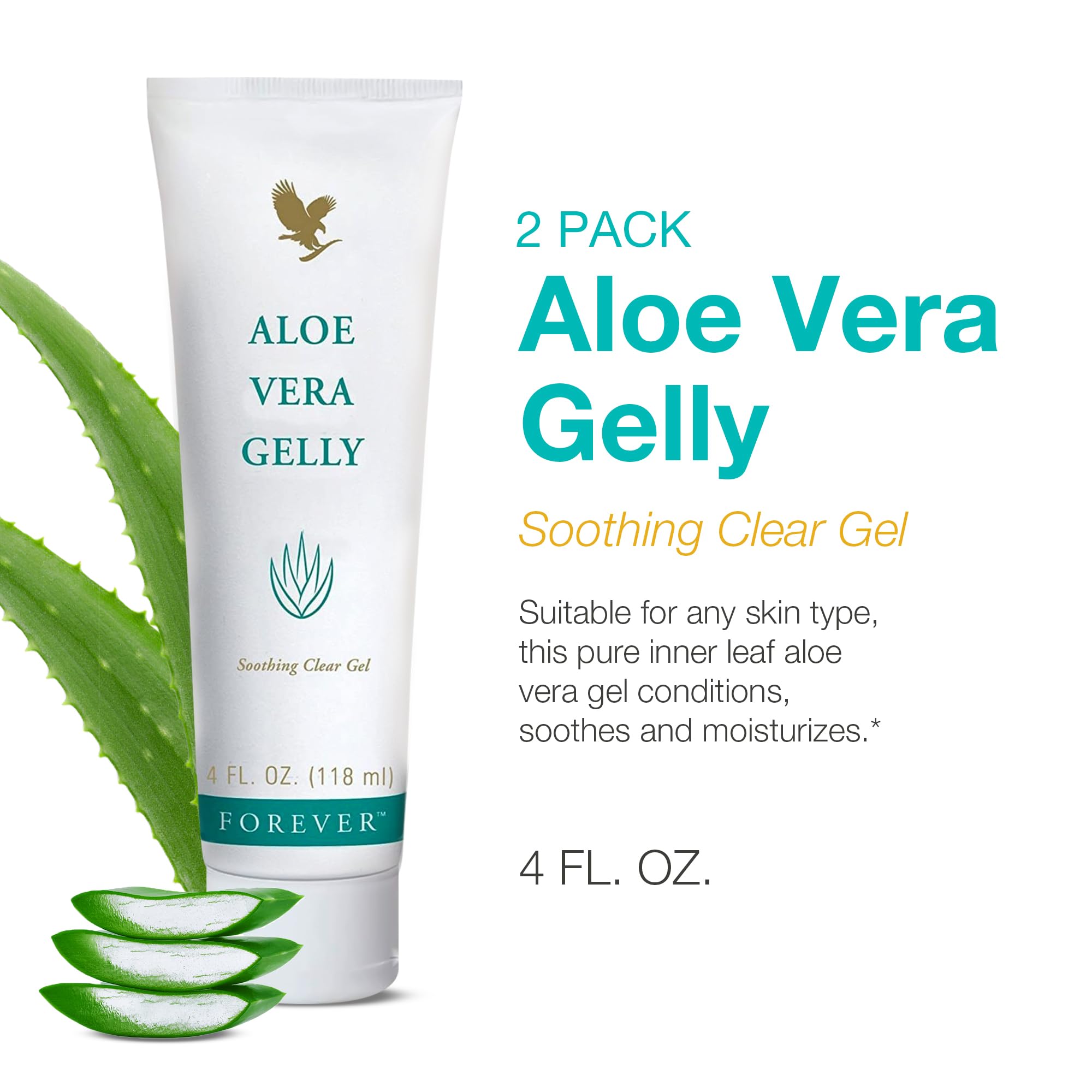 Forever Living Aloe Vera Gelly label close-up highlights plant-based ingredients for skin comfort.