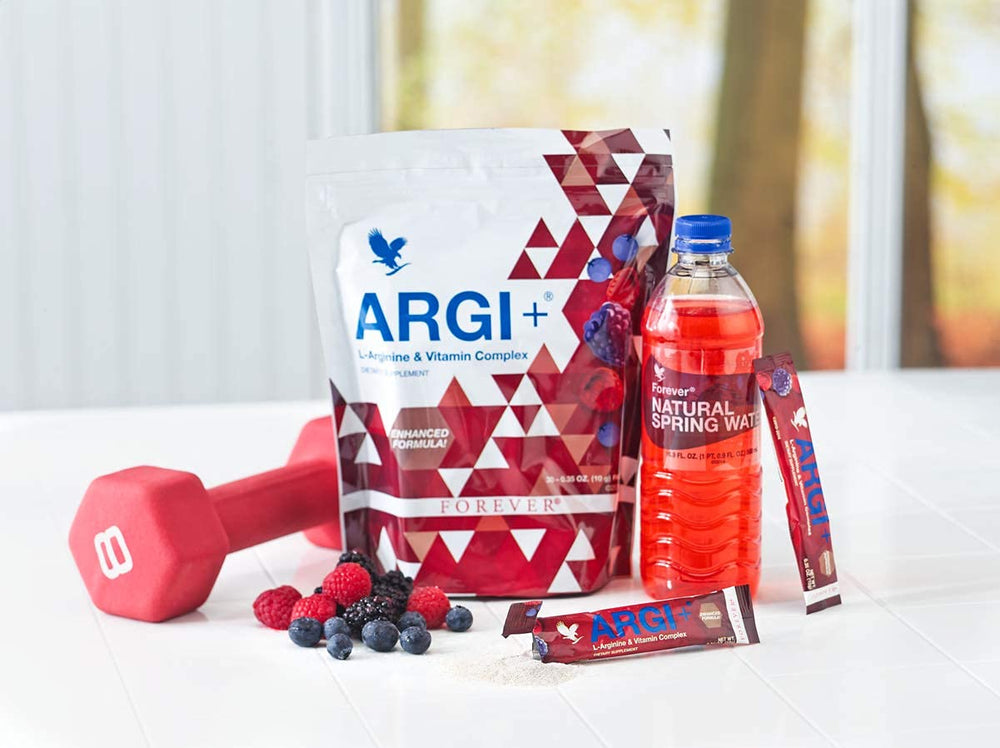 Forever Living ARGI+ gluten-free formula bottle highlighting dietary compatibility