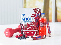 Forever Living ARGI+ gluten-free formula bottle highlighting dietary compatibility