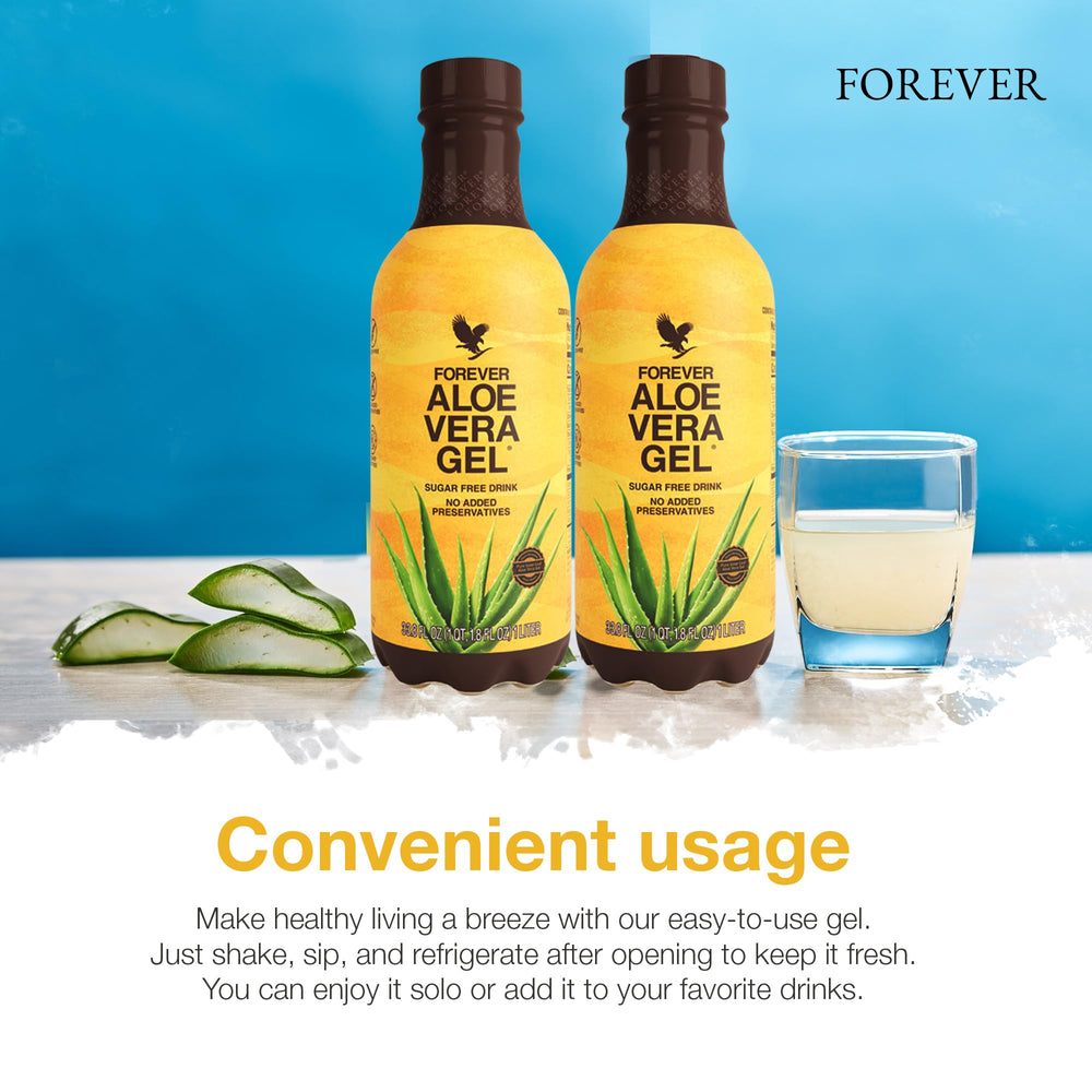 Forever Aloe Vera Gel stored in the fridge after opening for freshness