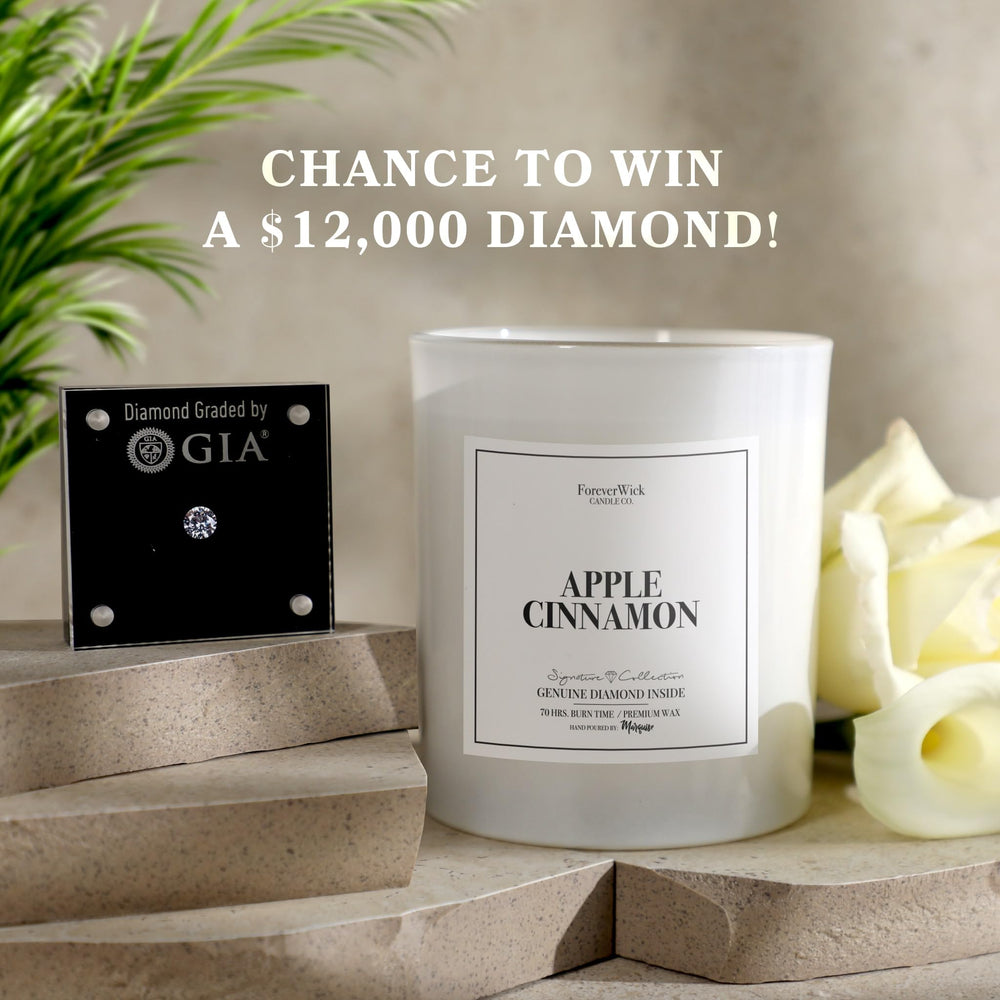ForeverWick candle glow enhances intimate dinners with warm amber tones.