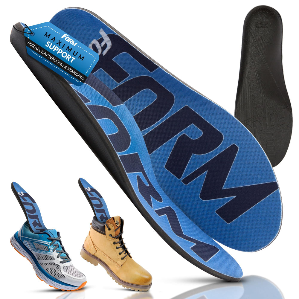 FORM Maximum Support insole with heel and arch support for all-day walking comfort