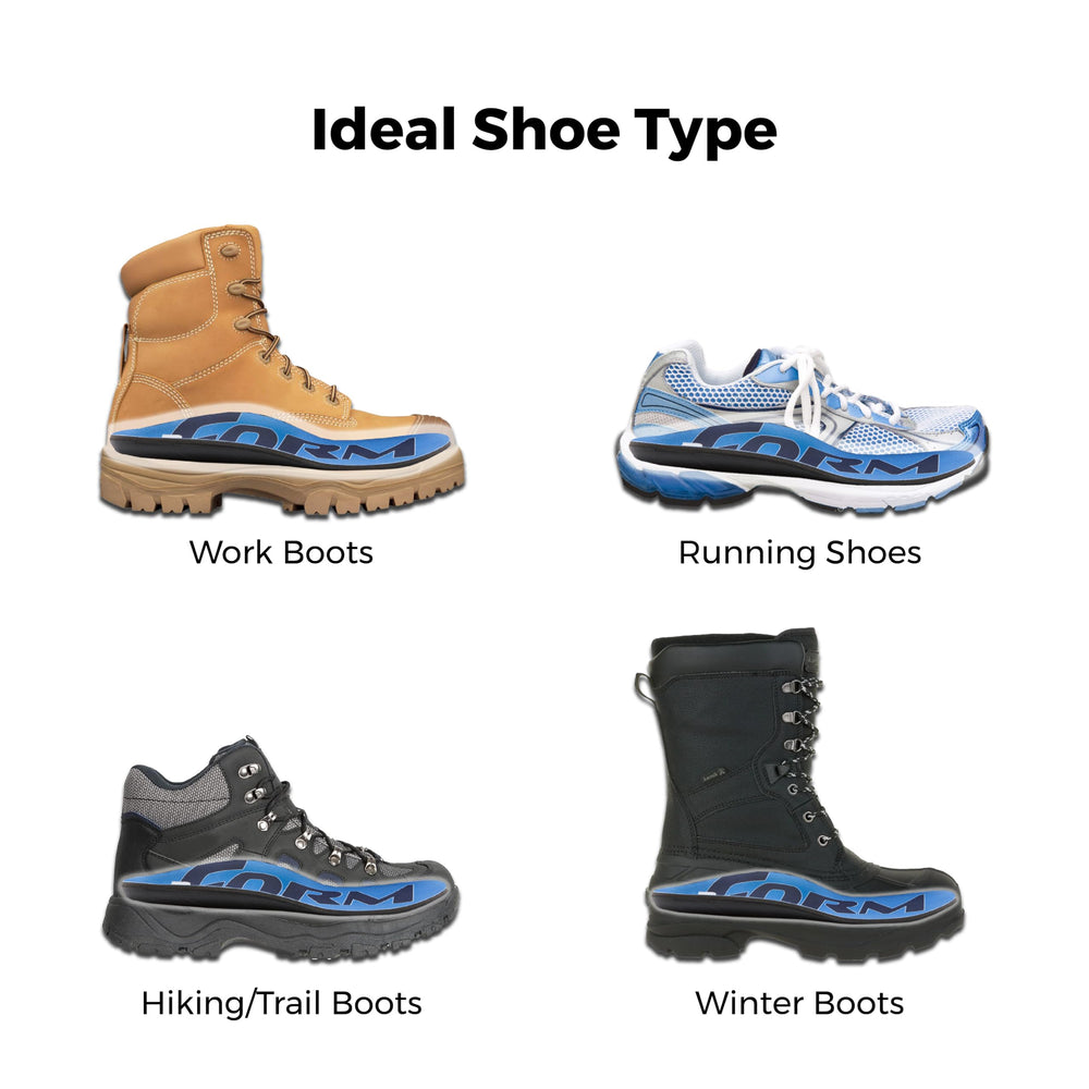 FORM shock-absorbing insole cushions impact during runs and hikes for smoother joints