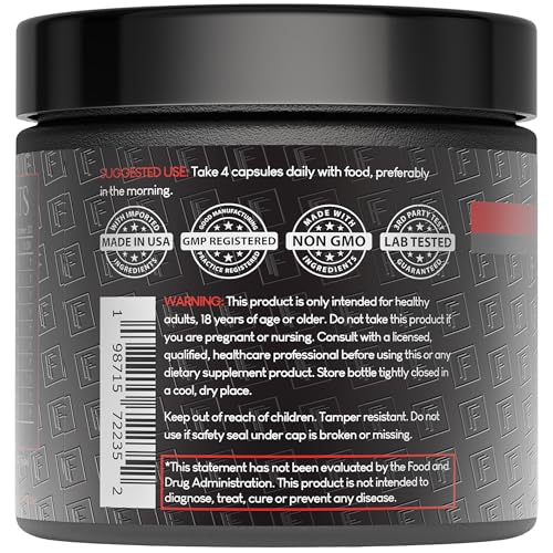 Formulation Factory Heart of Steel ingredients panel highlights L-Arginine and L-Citrulline