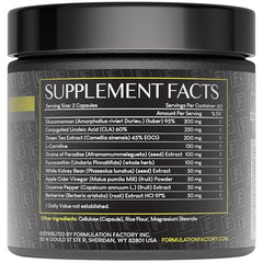 Formulation Factory Melt Mode capsules close-up: supports cravings management and steady energy throughout the day.