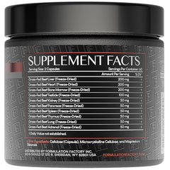 Formulation Factory Primal Power beef heart image highlights stamina and nourishment