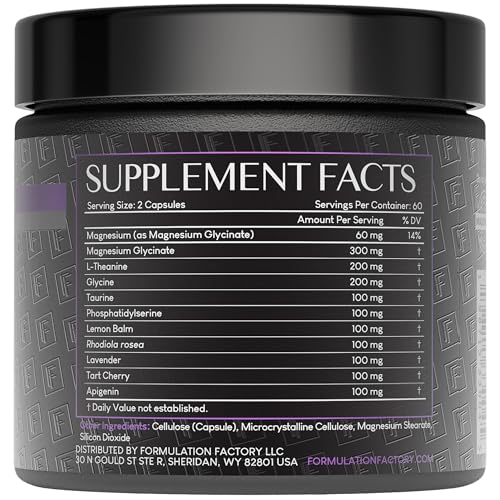 Close-up of The Night Before capsules showing melatonin-free formula.