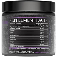 Close-up of The Night Before capsules showing melatonin-free formula.