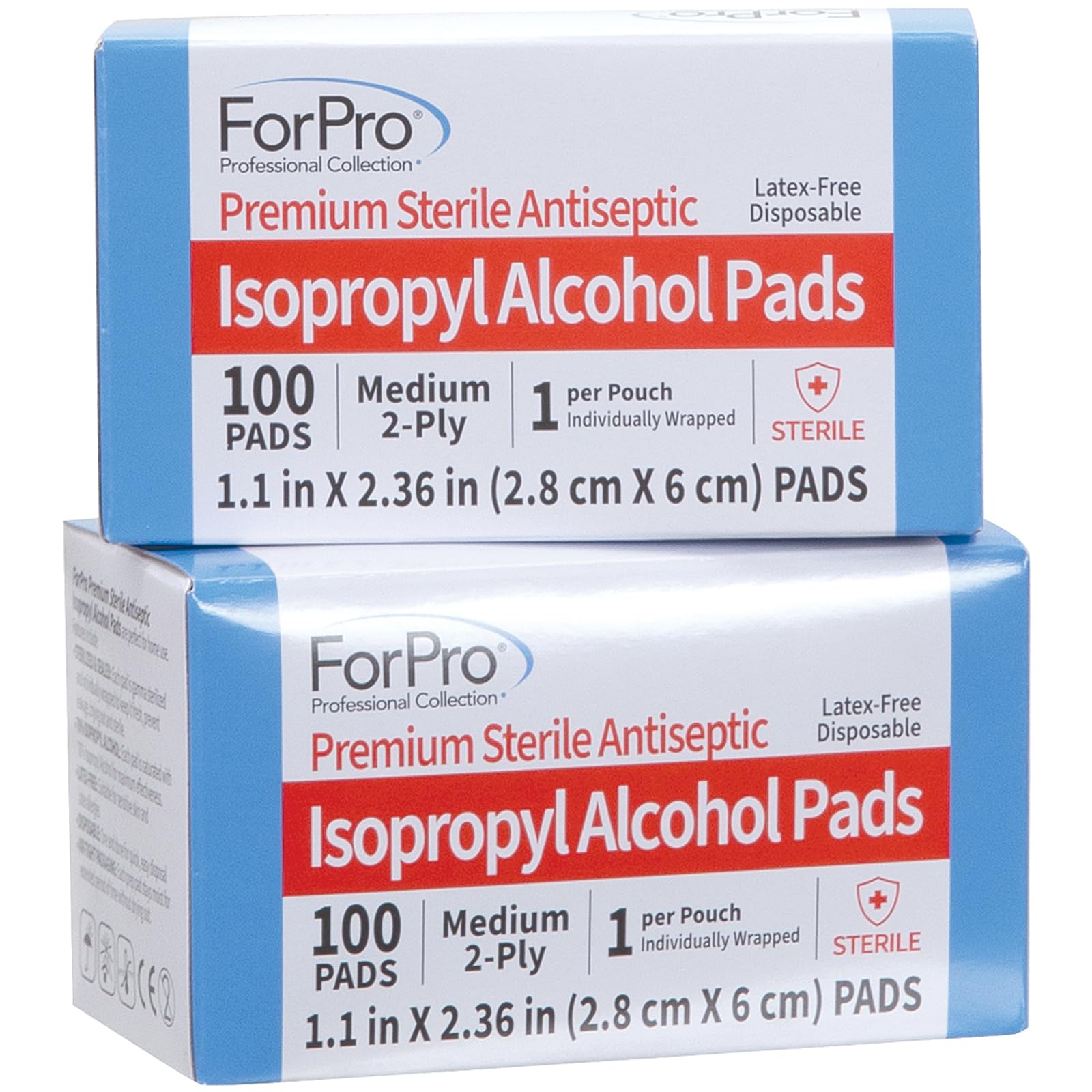 ForPro Premium toallitas con 70% alcohol, limpieza rápida de la piel.