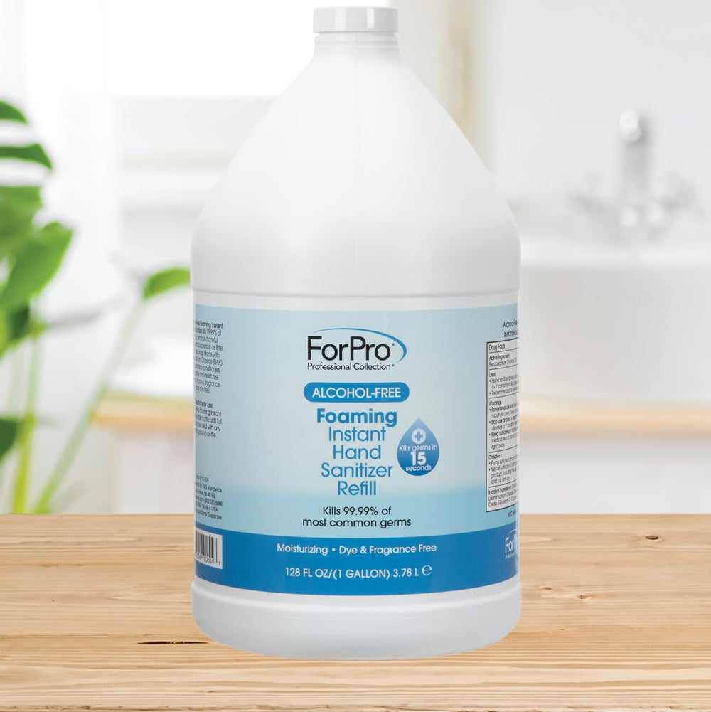 ForPro Professional Collection bottle photographed near FDA-compliant manufacturing