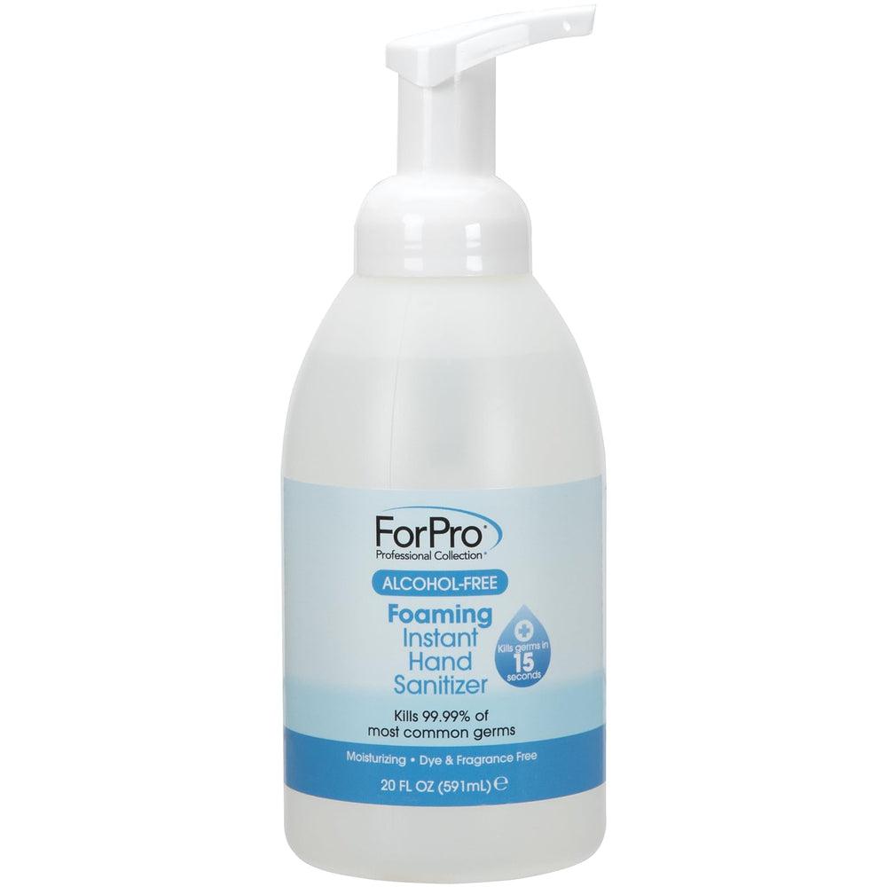 ForPro Professional Collection foam sanitizer pump dispensing, easy-to-use design for busy environments.