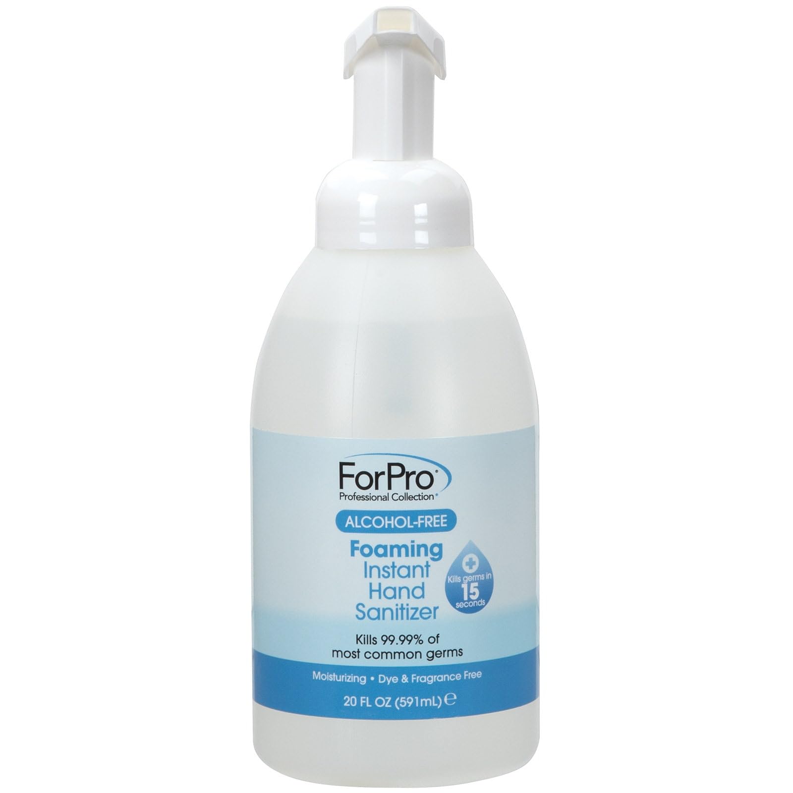 ForPro Professional Collection foam sanitizer bottle, quick-drying and non-sticky for daily use.