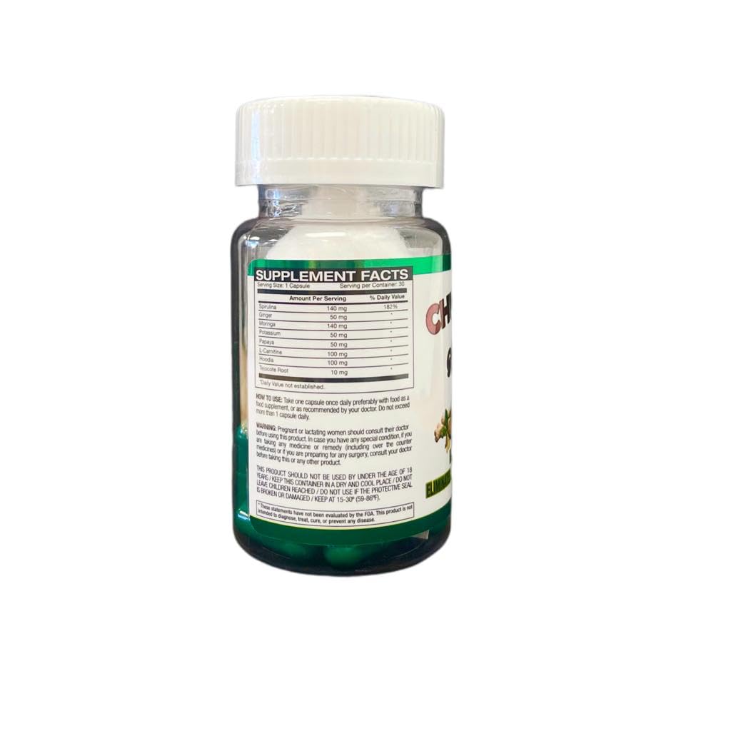 Forte Lighting Chupa Panza Normal capsules close-up highlighting natural ingredients for everyday use.