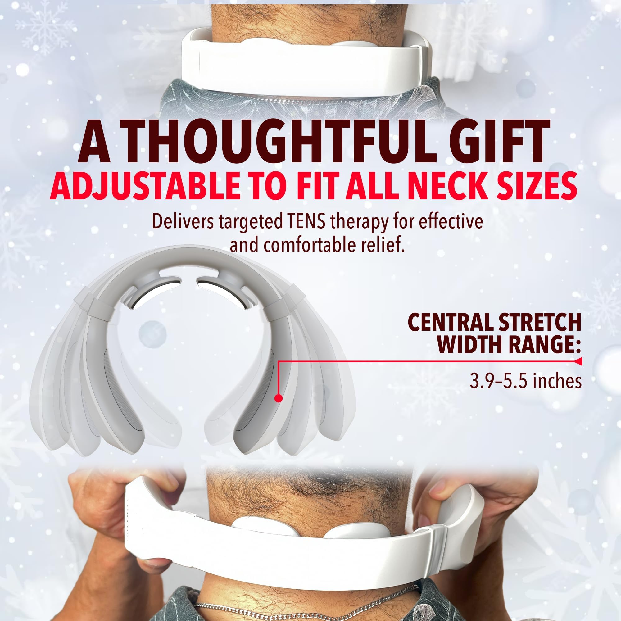 FORTHiQ Neck TENS portable design for daily routines