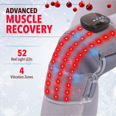 FORTHiQ Red+ knee massager adjustable straps ensure secure wear