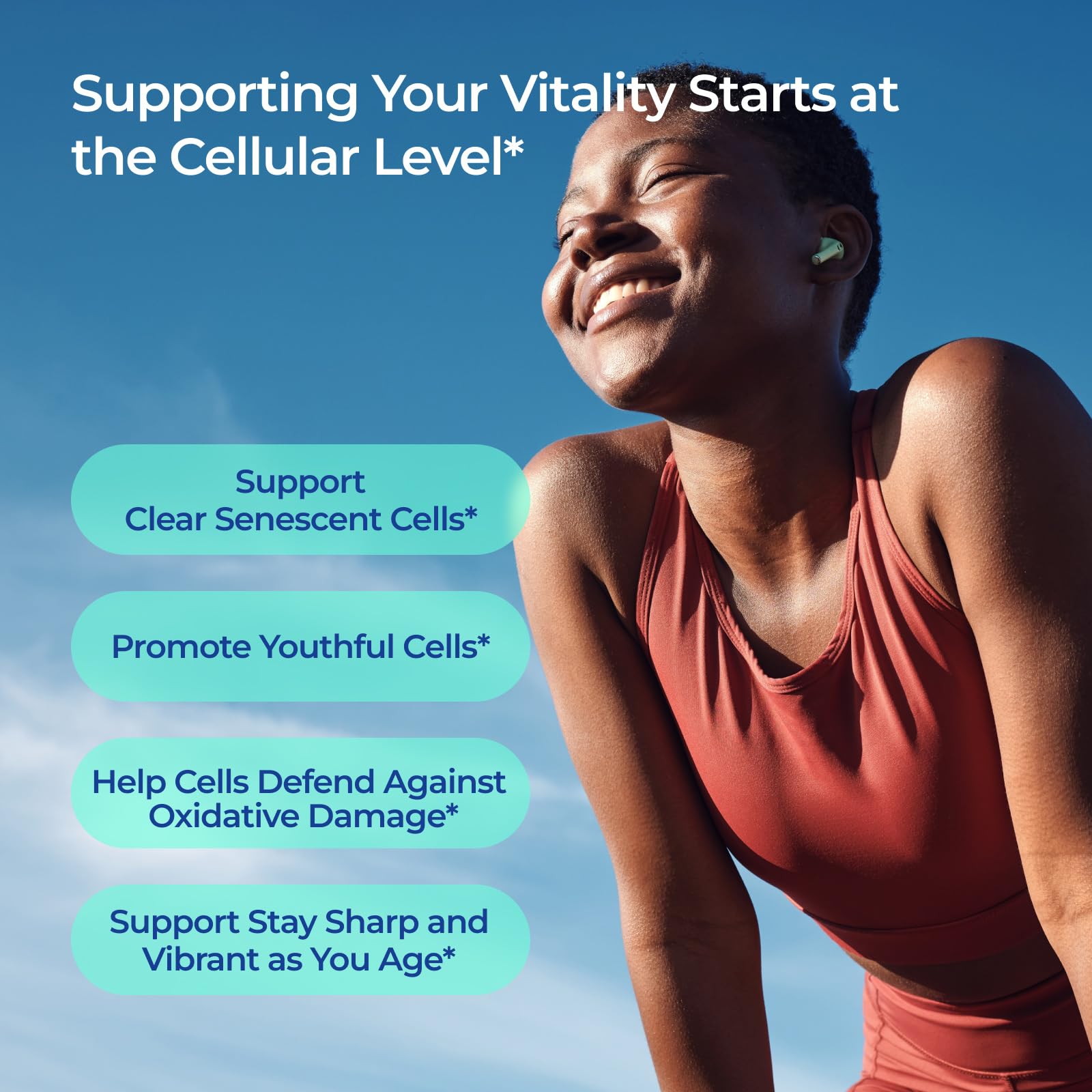 FORTISCA NAD+ skin benefits visualization showing healthy-looking skin.