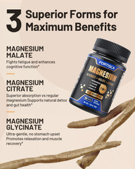 FORTISCA capsules close-up showing gentle, high-absorption magnesium daily use.