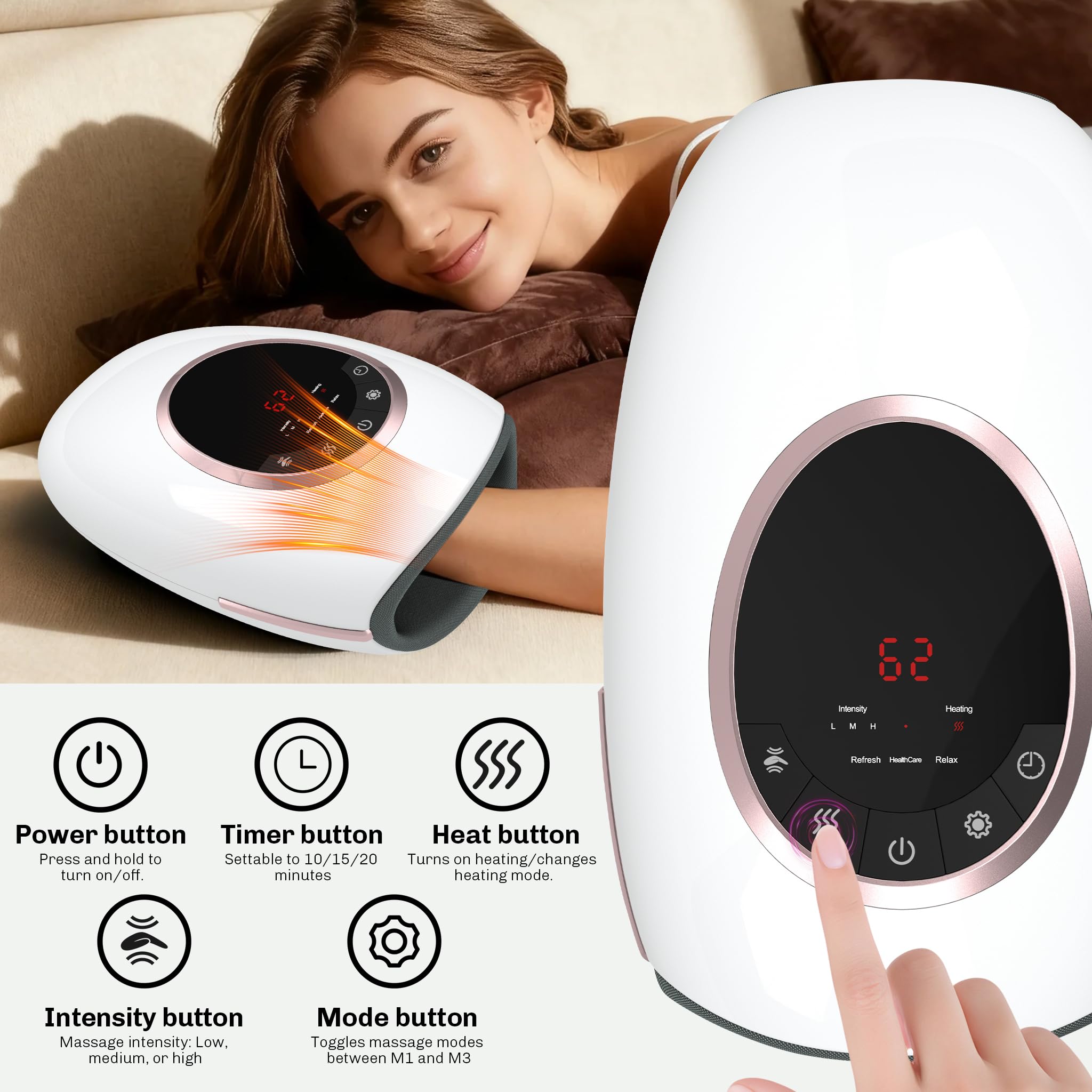 Foruisin Hand Massager office-friendly design for everyday use