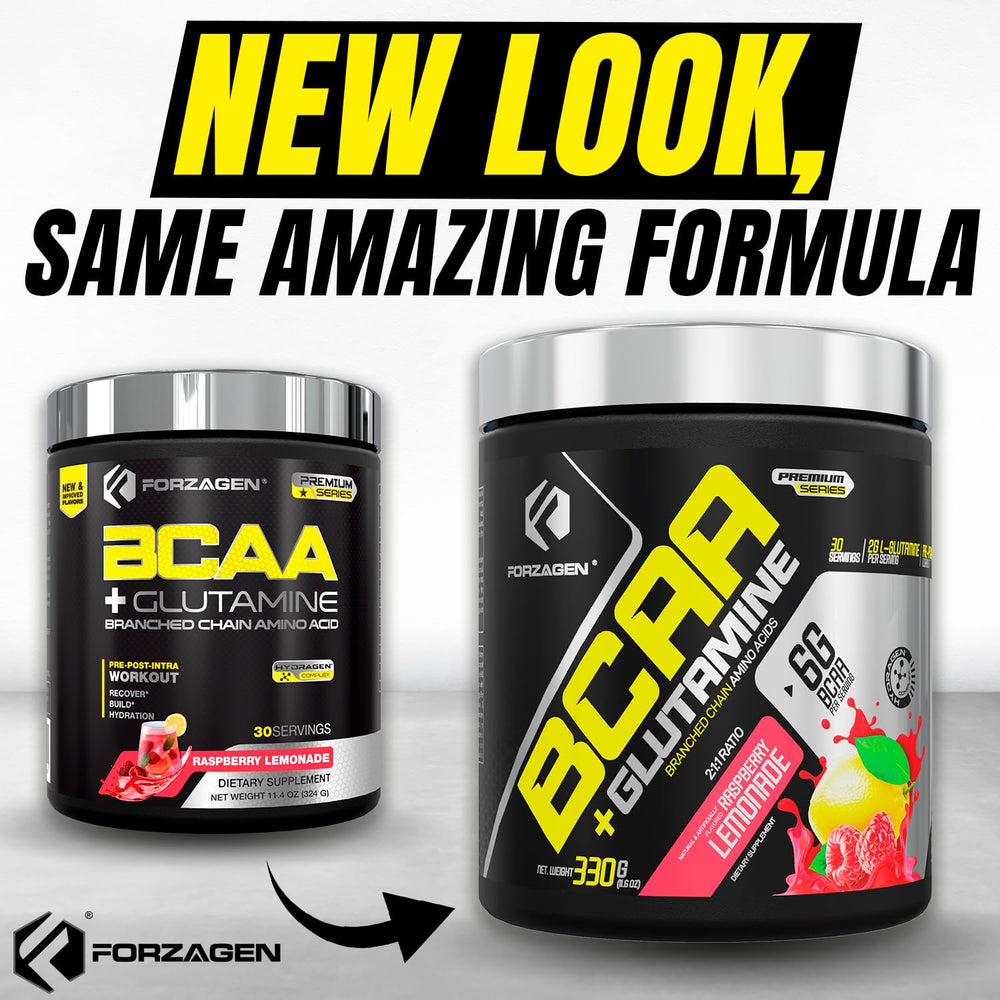 Forzagen BCAAs with Glutamine Powder – Amino Acids Supplement for Pre ...