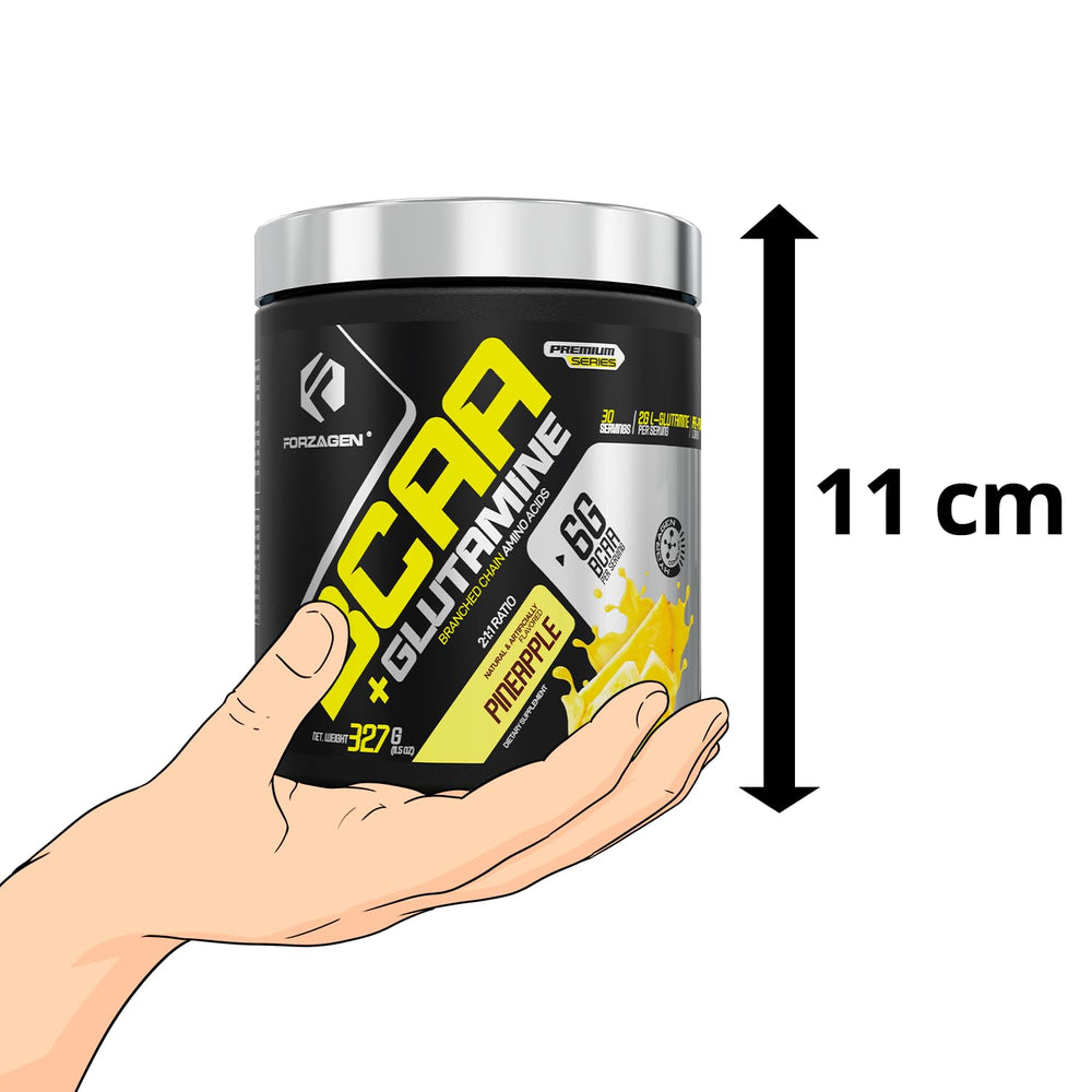 Forzagen BCAAs postworkout recovery image suggests support for protein synthesis after training.