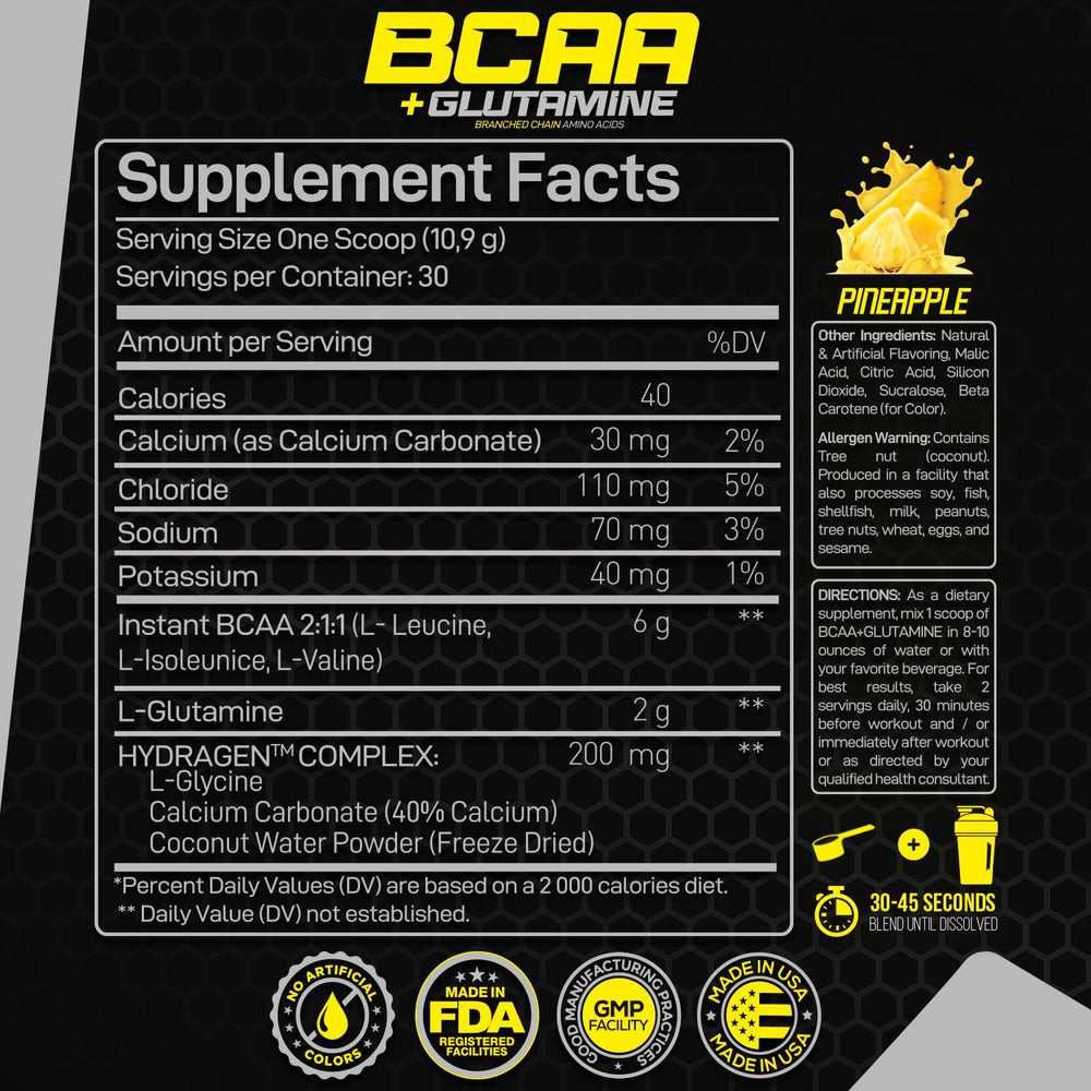 Forzagen BCAAs scoop shows convenient measuring for pre- and post-workout use.