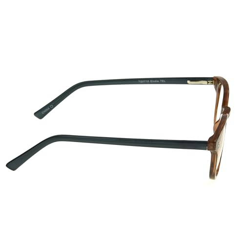Foster Grant Elodie teal-temples accents elevate style while staying secure.
