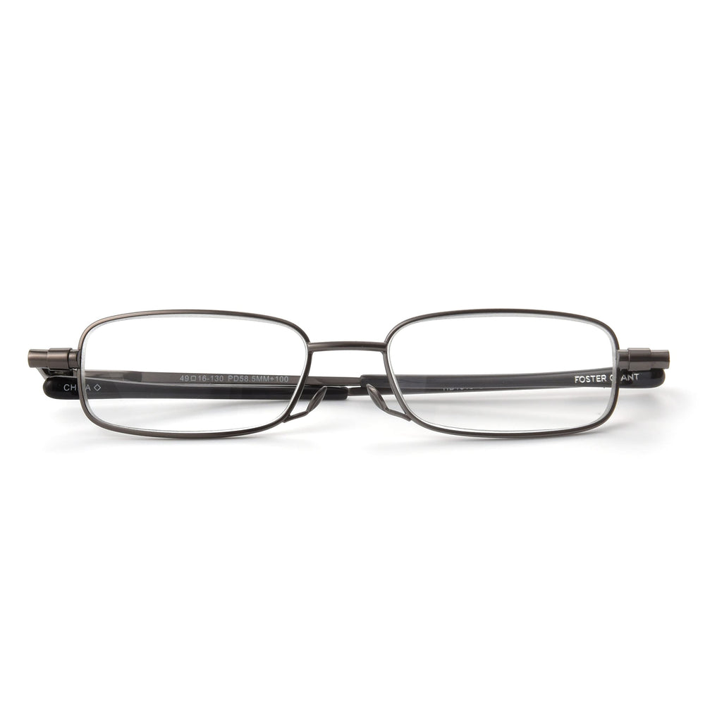Gavin gun-metal frame close-up showing stylish unisex design