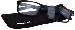 Foster Grant Ironman IM2002 men's reading glasses with rectangular lenses for clear, comfortable reading.