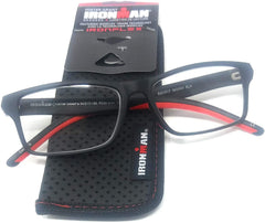 Foster Grant Ironman reading glasses in black/red offer lightweight comfort for extended reading sessions.