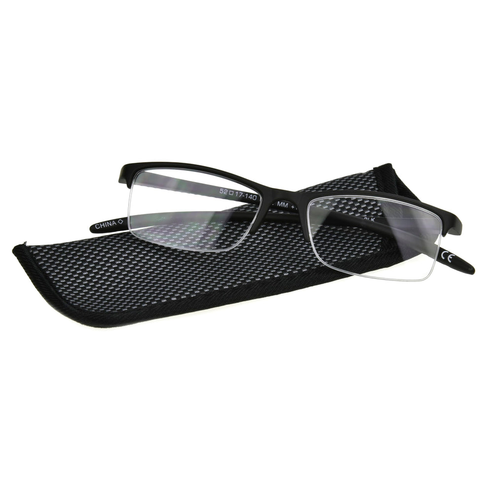 Foster Grant Paolo included case and cleaning cloth protect glasses on the go.